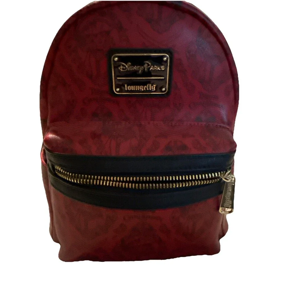 RARE Loungefly Disney Parks Exclusive Pirates Of The Caribbean Red Mini Backpack